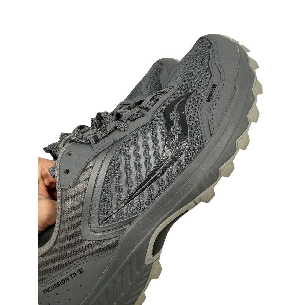 Saucony Excursion TR15 Trail Running Shoes Mens 10W Grey Excellent S20669-17